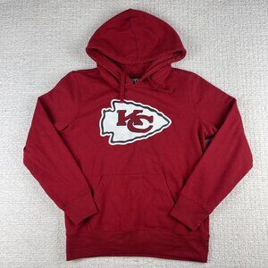 KANSAS CITY CHIEFS Hoodie Sweatshirt Men's Medium NFL Football Pullover Red